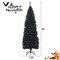 Costway 6FT Tinsel Tree Slim Pencil Christmas Tree Silver/Champagne Gold/Blue/Black